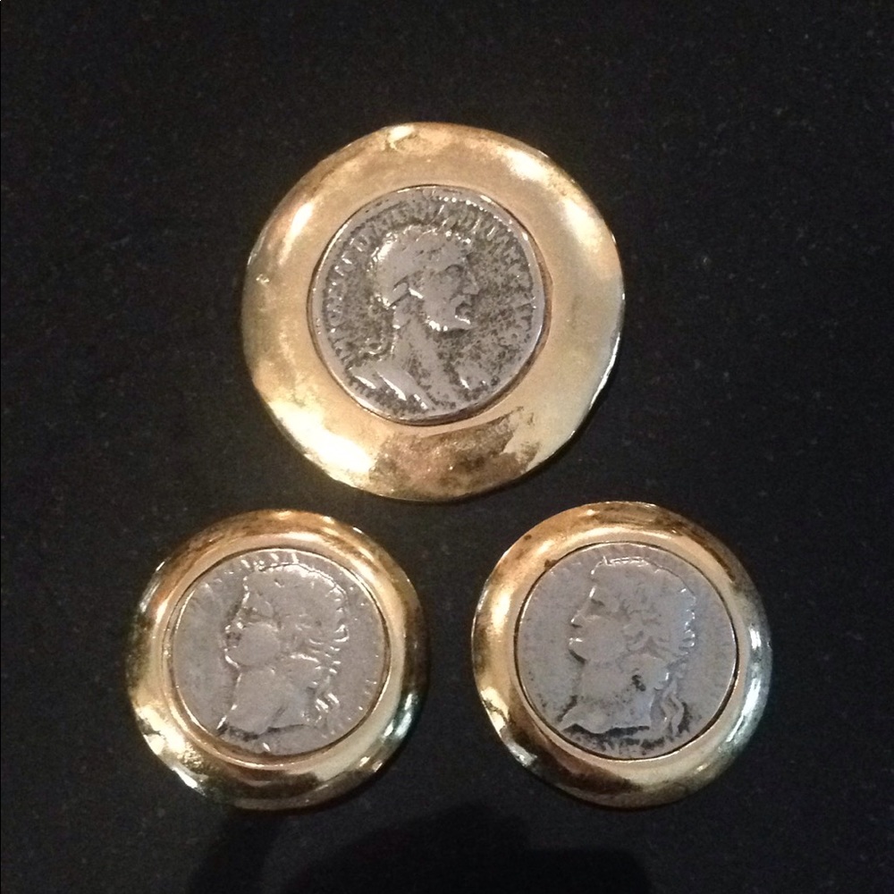 Pin and clip earrings